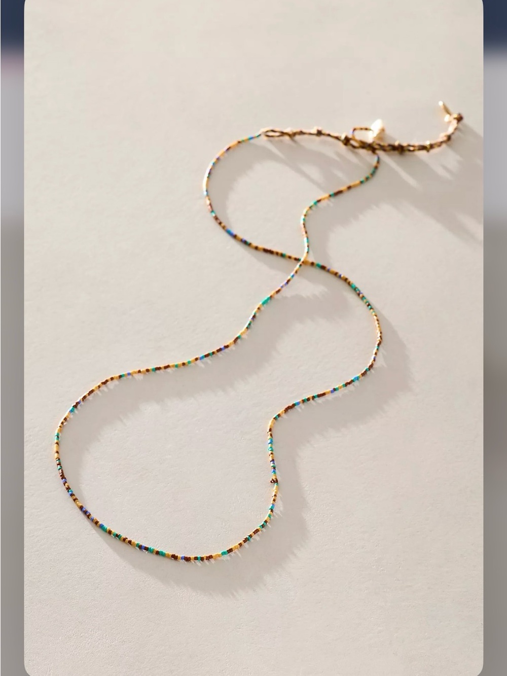 Free People Lyra belly chain Multicolor Seed Bead Necklace